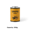 Boîte de Conservation "Coffee and Adventure" – Édition Nomade Jaune (200g)