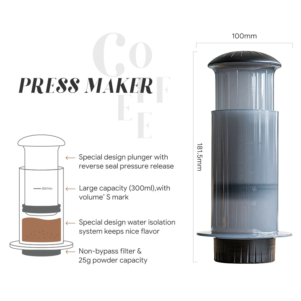 Cafetière Expresso Portable - Style AeroPress