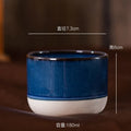 Tasse à Espresso Artisanale en Céramique - 180ml - 6oz bleu