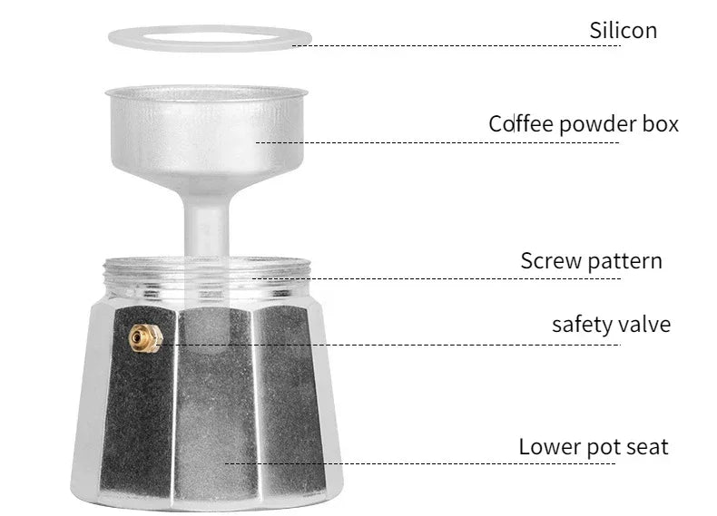 Cafetière Moka Italienne Traditionnelle - Édition Artisanale