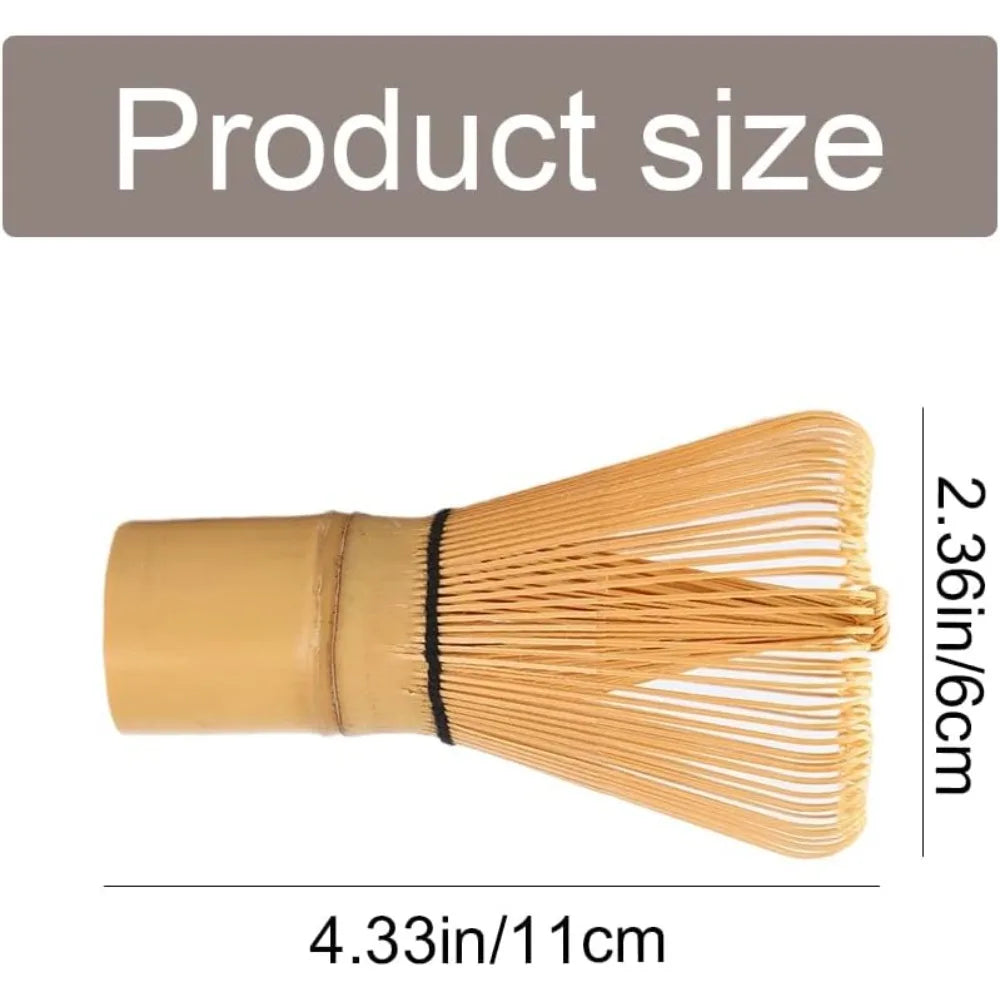 Fouet Matcha Traditionnel (Chasen) – 100 Brins en Bambou Naturel