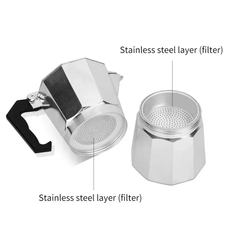 Cafetière Moka Italienne Traditionnelle - Édition Artisanale