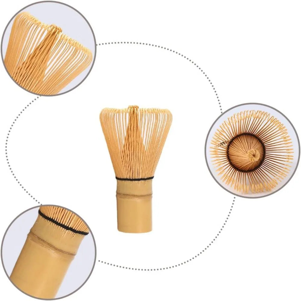 Fouet Matcha Traditionnel (Chasen) – 100 Brins en Bambou Naturel