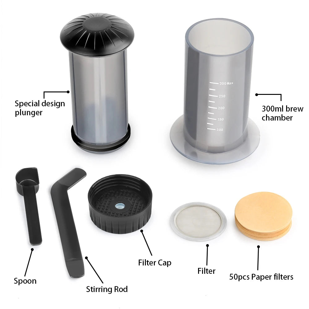 Cafetière Expresso Portable - Style AeroPress