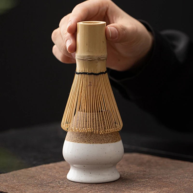 Support à Fouet Matcha (Kusenaoshi) en Céramique Artisanale