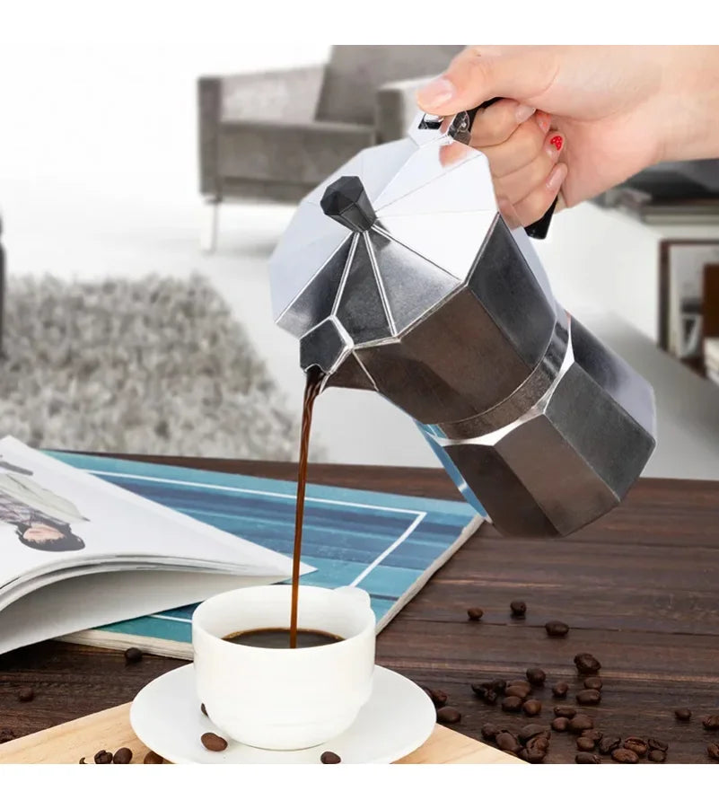 Cafetière Moka Italienne Traditionnelle - Édition Artisanale