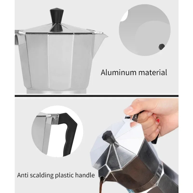 Cafetière Moka Italienne Traditionnelle - Édition Artisanale